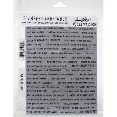 Stampers Anonymous Tim Holtz Cling Stamps - Tiny Text